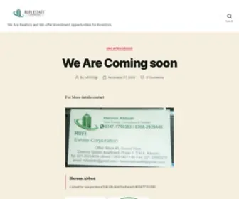 Rufiestate.com(REAL ESTATE INVESTMENT FIRM) Screenshot