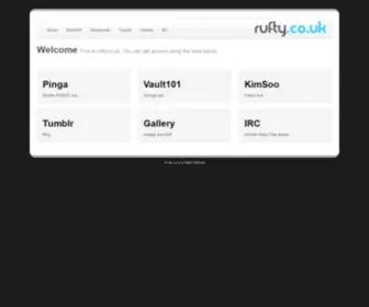 Rufty.co.uk(Rufty // Welcome) Screenshot