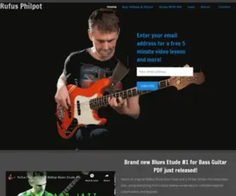 Rufusphilpot.com(Bassist, Composer, Educator) Screenshot