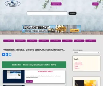 Rugaf.com(Websites, Books, Videos and Courses Directory) Screenshot