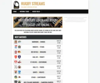 Rugby-Stream.net(Rugby Stream) Screenshot