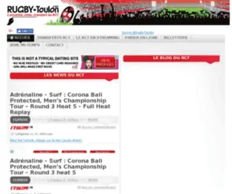 Rugby-Toulon.com(Rugby Toulon: Le blog RCT) Screenshot
