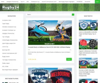 Rugby24.net(Watch the full match replay coverage of your favourite sports) Screenshot