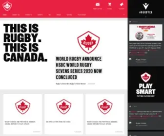 Rugbycanada.ca(Rugby Canada) Screenshot