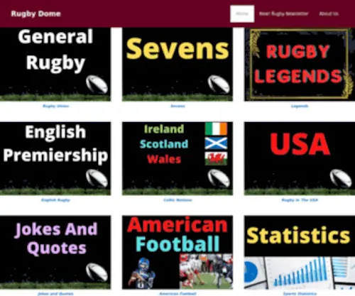 Rugbydome.com(Rugby Dome) Screenshot