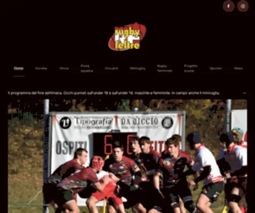 Rugbyfeltre.it(Rugby Feltre) Screenshot