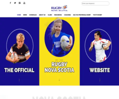 Rugbyns.ns.ca(Nova Scotia Rugby) Screenshot