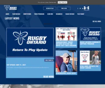 Rugbyontario.com(Rugby Ontario) Screenshot