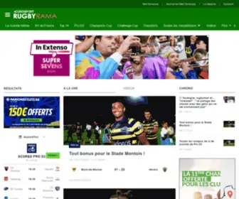 Rugbyrama.com(Rugby en direct : Actualité) Screenshot