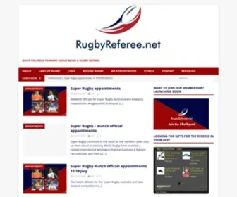 Rugbyreferee.net(What you need to know about being a rugby referee) Screenshot