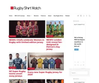 Rugbyshirtwatch.com(Taking rugby shirts too seriously since 2013) Screenshot