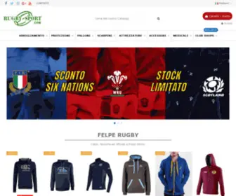 Rugbysport.com(Negozio per il rugby Specializzato con Punto Vendita a Roma Consegna rapida in Italia) Screenshot