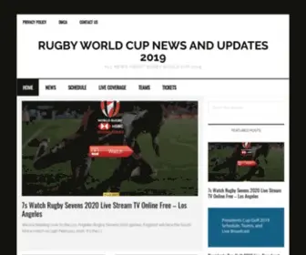 Rugbyworldcupnews.com(Domena) Screenshot