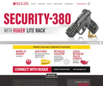 Ruger.com(Ruger®) Screenshot