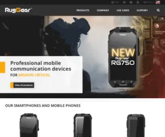 Ruggear.com(Rugged phones and devices) Screenshot
