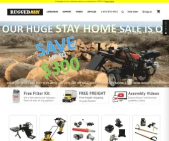 Ruggedmade.com(Log Splitters) Screenshot