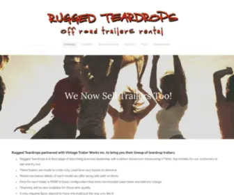 Ruggedteardrops.com(Rugged Teardrops) Screenshot