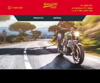 Ruggerimotos.com.ar(Ventas, entregas, seguro, service y repuestos en el mismo sitio) Screenshot