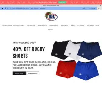 Ruggers.com(Ruggers Rugby Supply) Screenshot