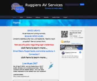 Ruggieroav.com(Ruggiero AV Services) Screenshot