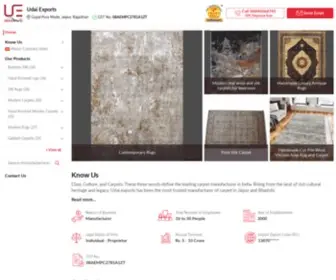 Rugindia.com(Udai Exports) Screenshot