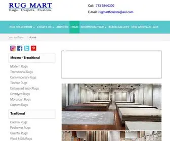 Rugmarthouston.com(Rug Mart Houston) Screenshot