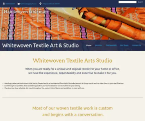 Rugweaver.com(Whitewoven Textile Art & Studio) Screenshot