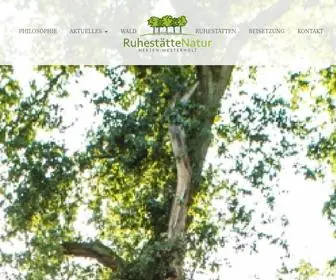 Ruhestaette-Natur.de(Ruhestättenatur erscheint) Screenshot