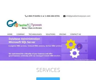 Ruhmit.com(Great Techno Tycoon Technologies Database Administration) Screenshot