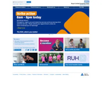 Ruh.nhs.uk(Royal United Hospitals Bath NHS Foundation Trust) Screenshot