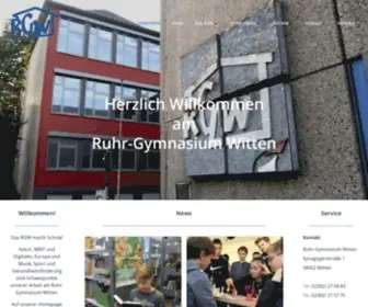 Ruhr-GYmnasium.de(Ruhr-Gymnasium Witten) Screenshot