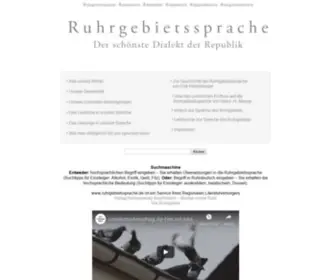 Ruhrgebietssprache.de(Bücher) Screenshot