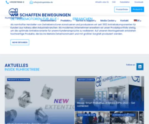 Ruhrgetriebe.de(Your driving force) Screenshot