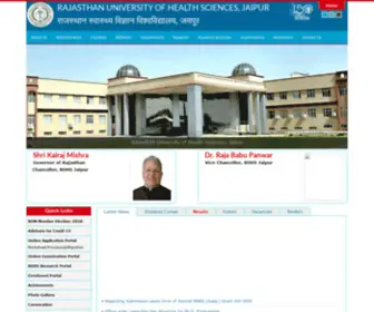 Ruhsdental.org(Rajasthan University for Health Sciences) Screenshot