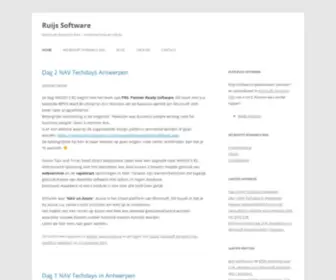 Ruijssoftware.nl(Microsoft Dynamics NAV) Screenshot