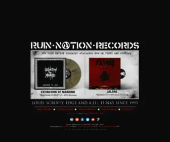 Ruinnation.org(RUIN NATION RECORDS) Screenshot