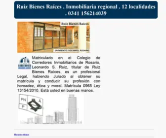 Ruizbienesraices.com.ar(Inmobiliaria Ruiz Bienes RaÃÂ­ces) Screenshot