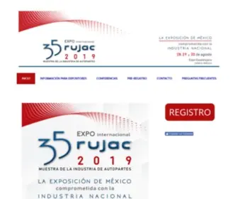 Rujac.com.mx(Expo Internacional Rujac) Screenshot