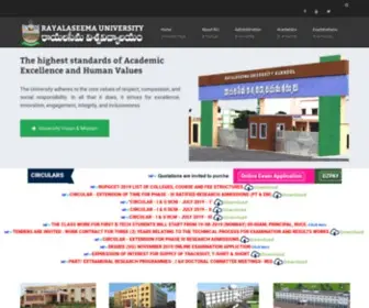 Ruk.ac.in(Rayalaseema University) Screenshot
