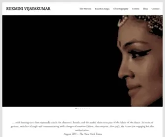 Rukminivijayakumar.com(Rukmini Vijayakumar) Screenshot