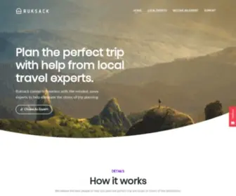 Ruksack.com(Go beyond the generic travel spots and top 10 lists) Screenshot