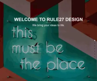 Rule27Design.com(Rule 27 Design) Screenshot