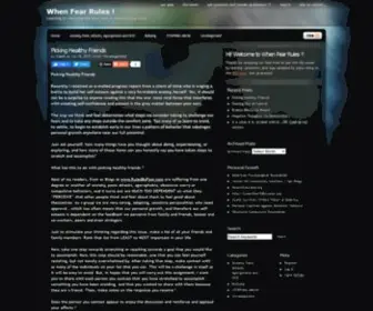 Ruledbyfear.com(When Fear Rules) Screenshot