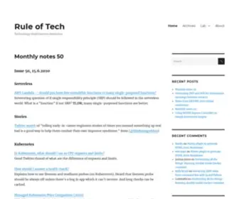 Ruleoftech.com(Rule of Tech) Screenshot