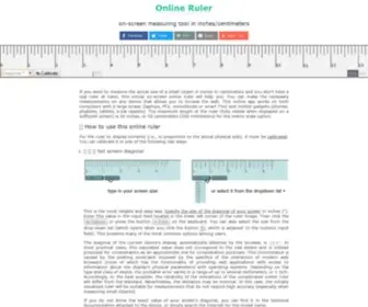 Ruler.onl(Measure something) Screenshot