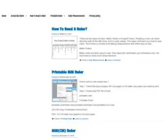 Ruleronline.org(This is an online vitrual ruler(MM) Screenshot