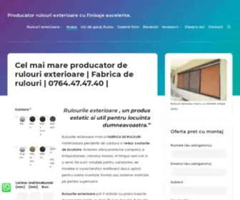 Rulourialuminiu.ro(Rulouri exterioare jaluzele exterioare Oferta doar luna aceasta) Screenshot
