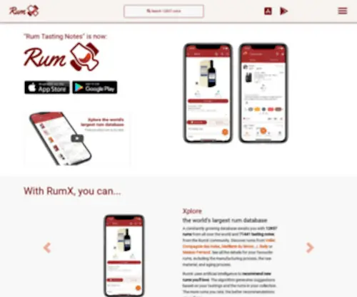 Rum-X.com(World’s Largest Rum Community) Screenshot