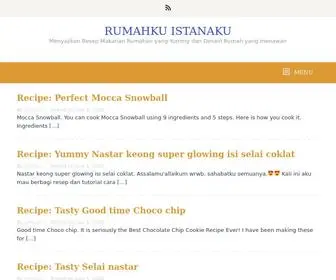 Rumahkuistanaku.com(Menyajikan Resep Makanan Rumahan yang Yummy dan Desain Rumah yang menawan) Screenshot