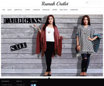 Rumahoutlet.com(Butik fashion online untuk wanita &amp; pria dengan harga kompetitif) Screenshot